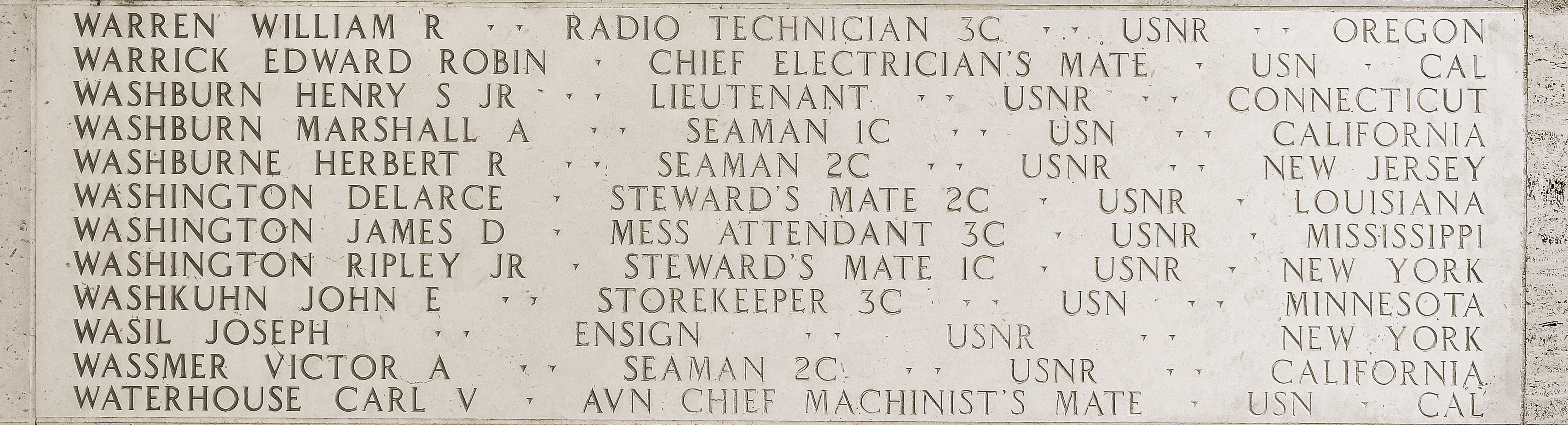 William R. Warren, Radio Technician Third Class